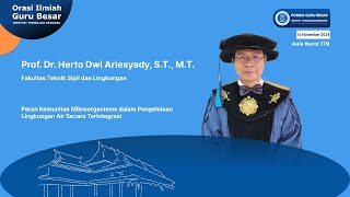 Orasi Ilmiah Guru Besar ITB Prof. Herto Dwi Ariesyady